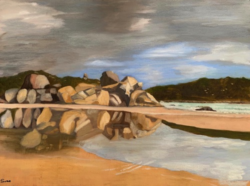 WHISKEY BAY #4
Oil on Canvas
60 x 40 cm
$150.00 WHISKEY BAY #4
Oil on Canvas
60 x 40 cm
$150.00